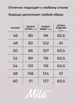 Юбка карандаш Mila Bezgerts 2479ЮПА, цвет дым, размер 56