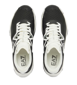 Мужские кроссовки теннисные EA7 Unisex Sneaker - black/white/laurel wreath