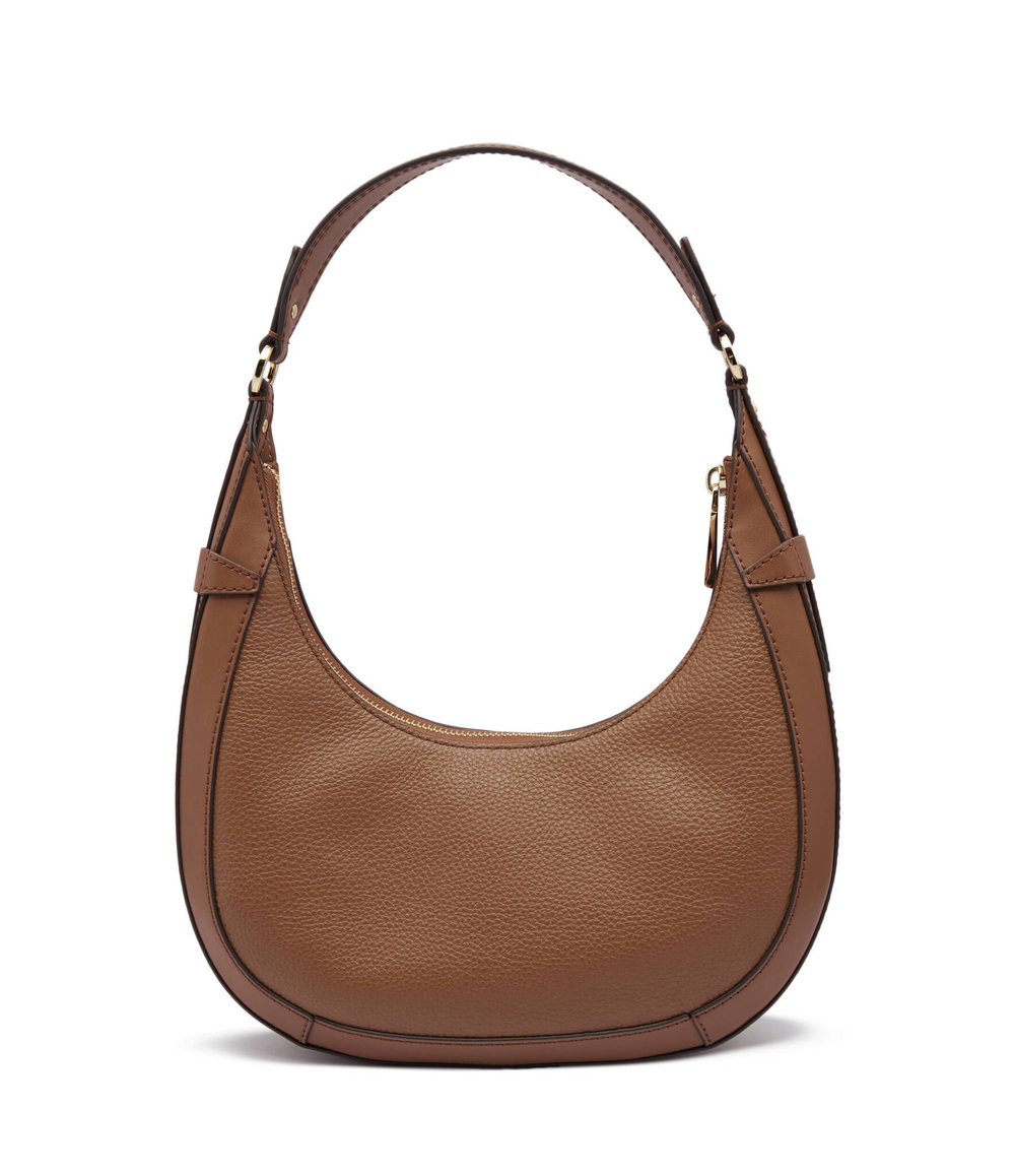Кожаная сумка хобо crescent Michael Kors - коричневый(30S4G0PL5L)