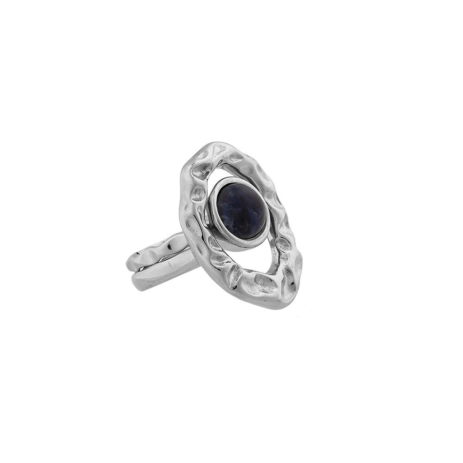 Кольцо двойное Possebon Sodalite 16.5 мм K7158.22/16.5 BL/S размер 16,5