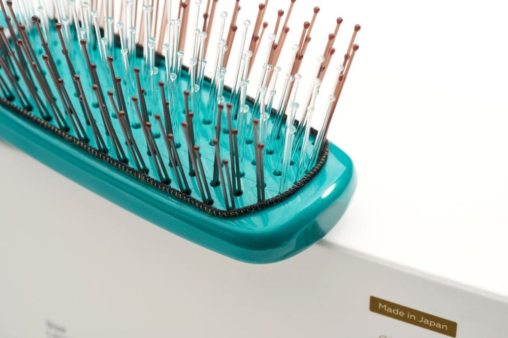 Расческа Majestic Scalp Brush зеленый жемчуг (дорожная версия)