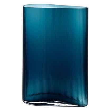 Ваза Nude Glass Туман 29см бирюзовая