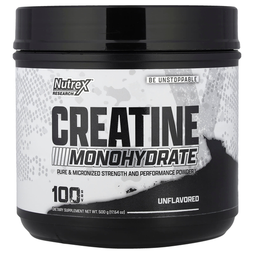 Nutrex Research, моногидрат креатина, без добавок, 500 г (17,64 унции)