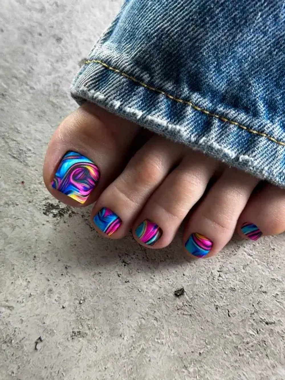 Пленка для педикюра Crazy Manic abstract p002