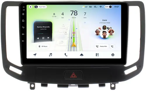 Магнитола для Infiniti G25, G35, G37 2006-2013 - Teyes CC4L-DTS монитор 9" IPS, Android 14, Быстрая, Snapdragon 662, CarPlay, 4G SIM-слот
