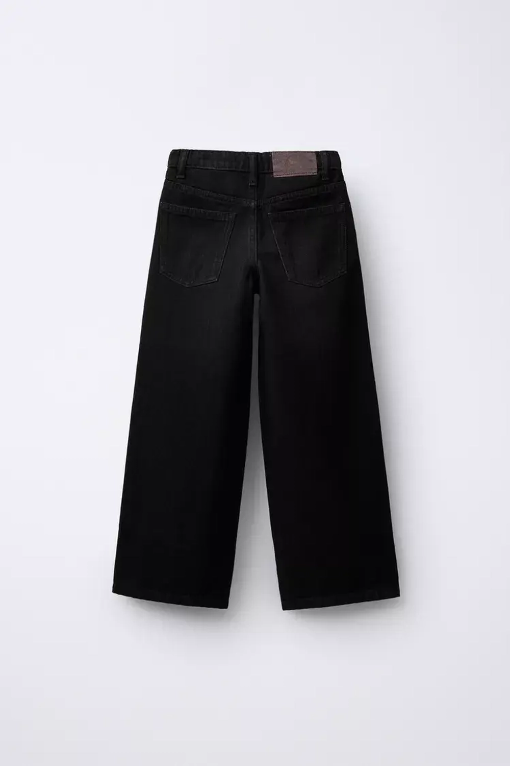 ZARA ДЖИНСЫ WIDE LEG, ЧЕРНЫЙ