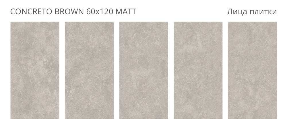 CONCRETO BROWN 60x120 MATT