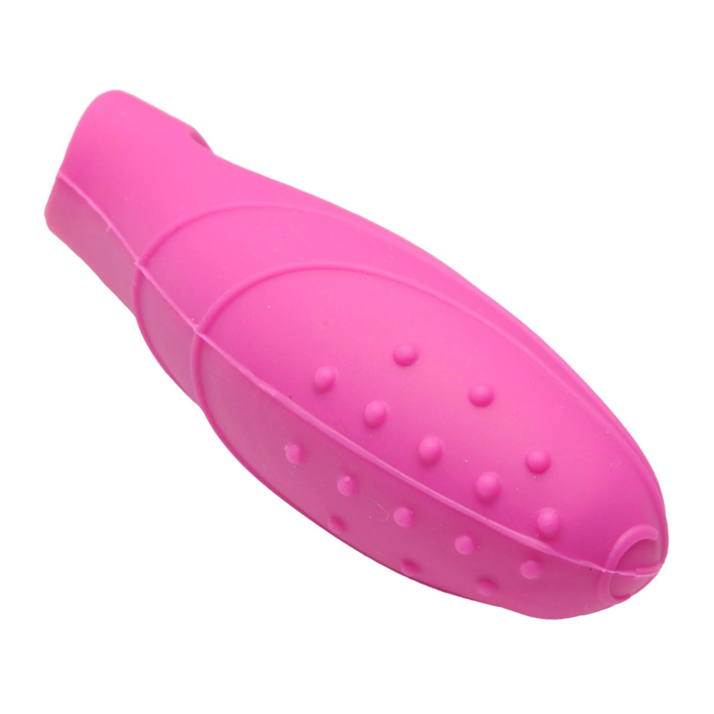 Розовая насадка на палец с вибрацией Bang Her Silicone G-Spot Finger Vibe (Цвет: розовый)