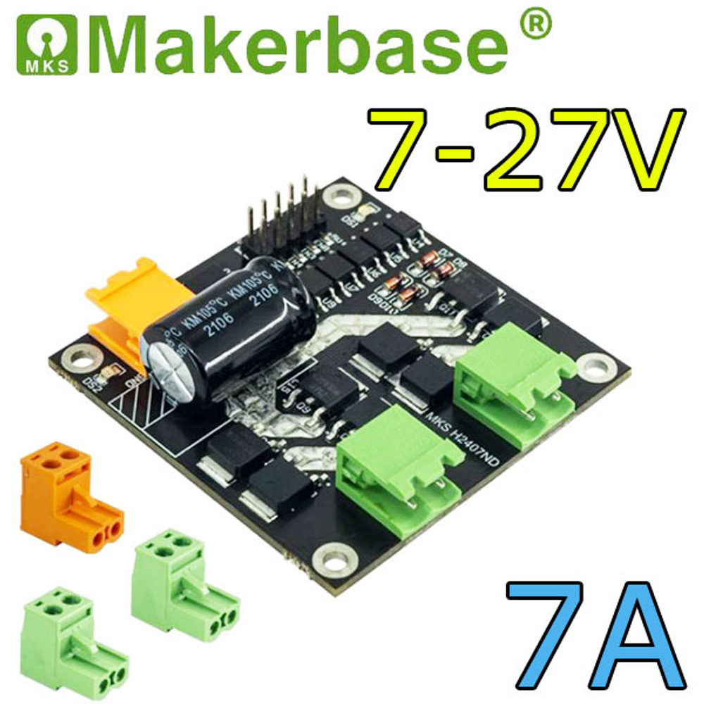 Драйвер двухканальный Makerbase H2407ND 27В/7A 160Вт