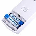 Батарейки алкалиновые "мизинчиковые" КОМПЛЕКТ 4 шт., CROMEX Alkaline, AAA (LR03, 24А), блистер, 457131