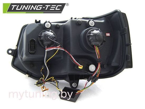 Передние фары Tube Light для Volkswagen T5 (10-15) Dynamic Black T6 Look