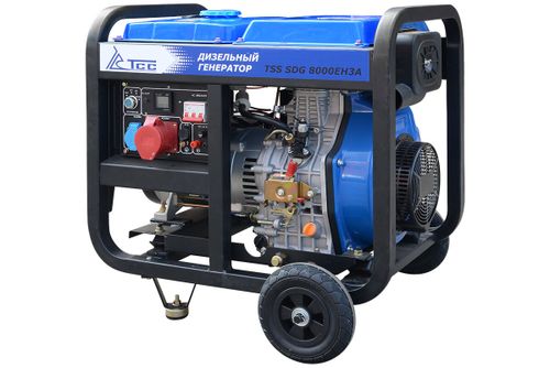 Дизель генератор трехфазный TSS SDG 8000EH3A - [7.5 кВт / 380V] эл. старт