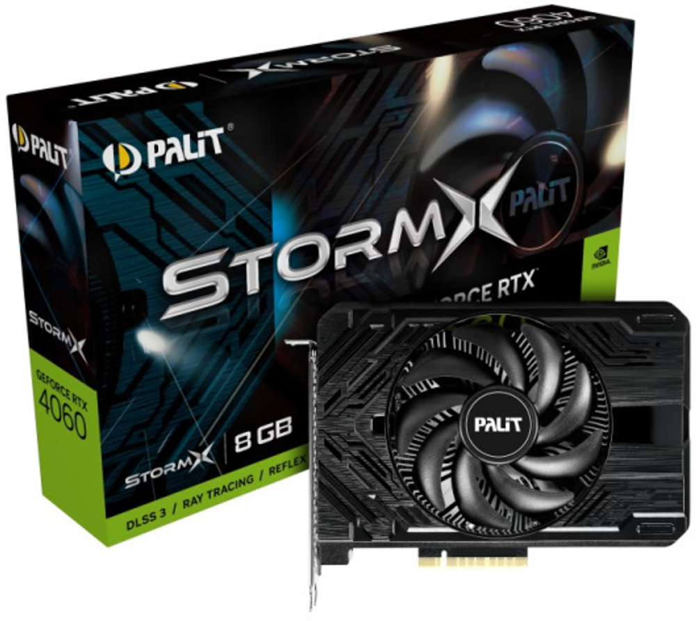Видеокарта Palit GeForce RTX 4060 StormX (NE64060019P1-1070F)