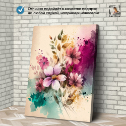 Картина karTTina "ОЛЕНИ НА УТЁСЕ", 150 см х 70 см