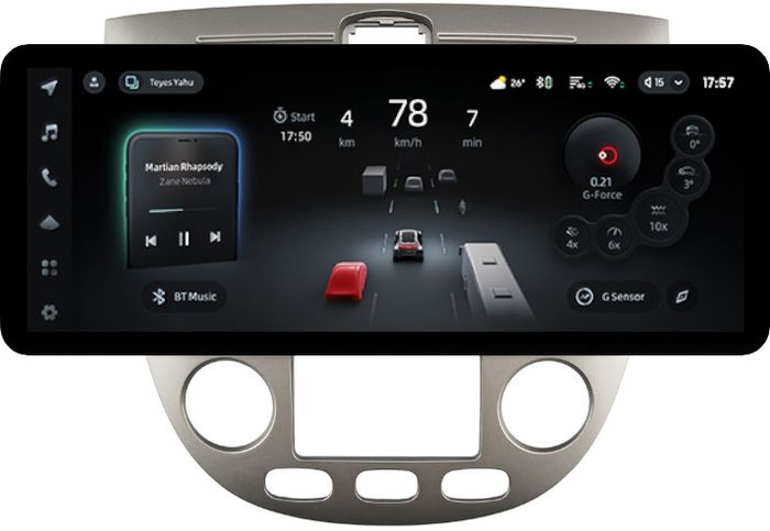 Магнитола для Chevrolet Lacetti хэтчбек (климат) - Teyes CC4PRO монитор 12.3" 2K QLED + рамка 9, Android 13, Быстрейшая, Snapdragon 778G, ИИ, CarPlay, DSP, 4G SIM-слот