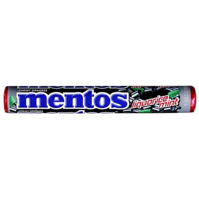 Жевательное драже Mentos Lakris Mint Лакричная мята , 38 г х 4 шт (Из Финляндии)
