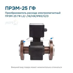 Преобразователь расхода электромагнитный ПРЭМ-25 ГФ L2/-/16/НЖ/IP65/12/D