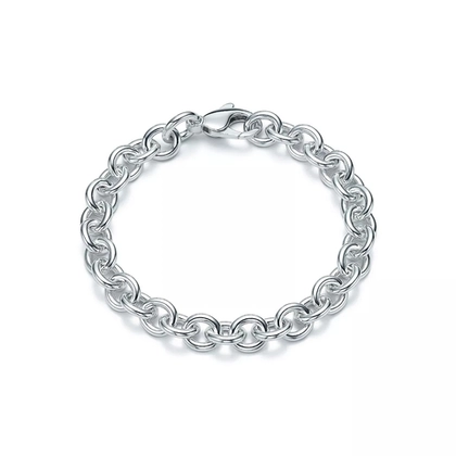 Браслет из серебра💙Tiffany, с круглыми звеньями