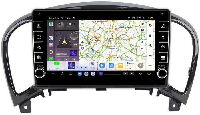 Магнитола для Nissan Juke 2011-2019 - Kuberg OL-9672 (кнопки и крутилки) Android 13, Быстрая, CarPlay, 4G SIM-слот