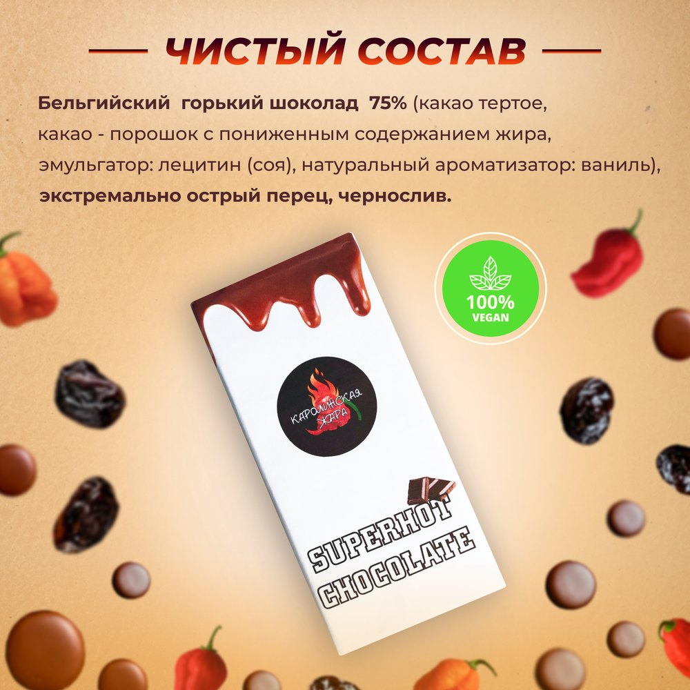 Острый шоколад тёмный