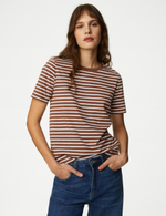 Футболка с коротким рукавом из чистого хлопка T41007391 - Marks & Spencer