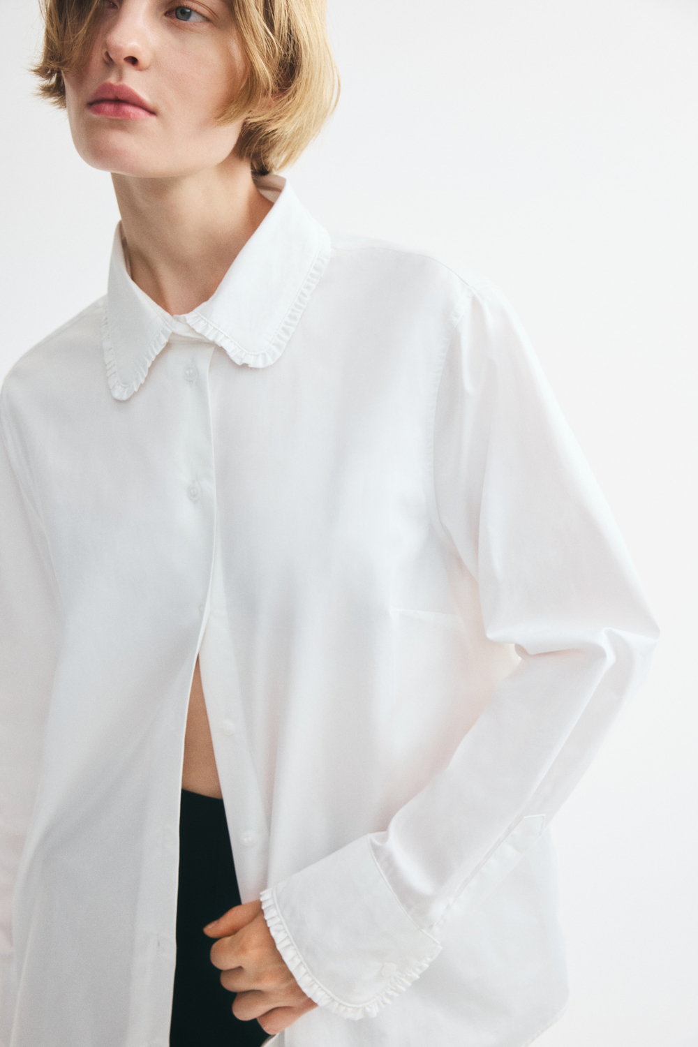 Рубашка из хлопкового поплина — прямой крой - H&M