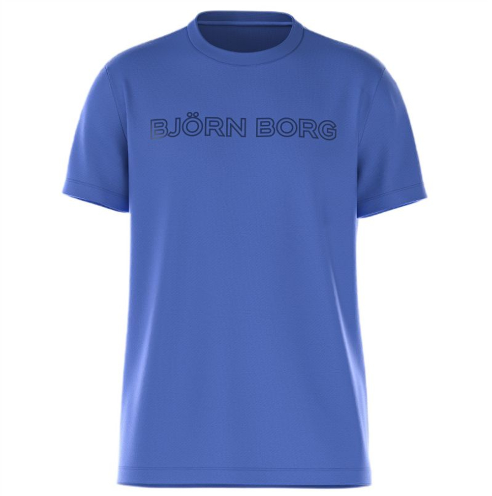 Мужская теннисная футболка Bj_rn Borg Essential 3 - amparo blue