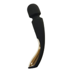 Профессиональный вибромассажер Smart Wand Medium (Цвет: черный с золотой)