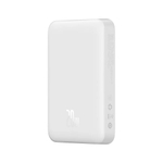 Внешний аккумулятор с магнитом повербанк Power Bank 10000mAh 20W белый Magnetik Mini Wireless BASEUS