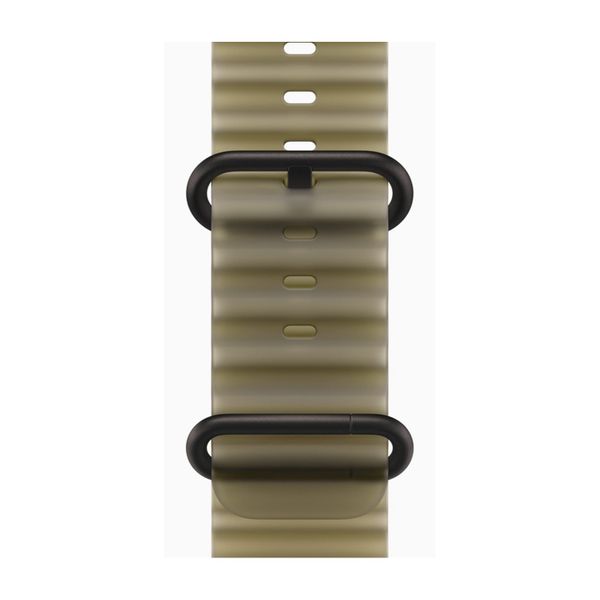 Умные часы Apple Watch Ultra 4 49 мм Black Titanium Case with Ocean Band Полупрозрачный зеленый | Translucent Kelp