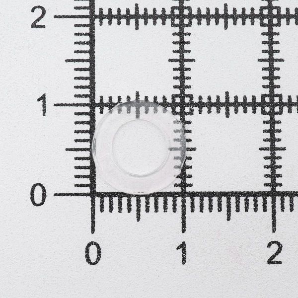 Кольцо уплотнительное пластик под люверс ⌀6 мм (внешн. 10.5 мм), ≈1000 шт