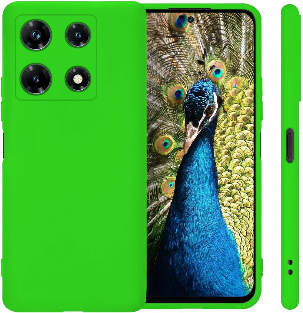 Мягкий Soft Touch чехол из силикона для INFINIX NOTE 30 PRO (не 30,VIP) с бархатной подкладкой