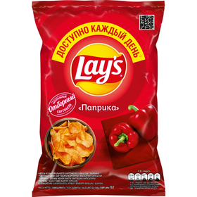 Чипсы Lays Паприка, 140 г