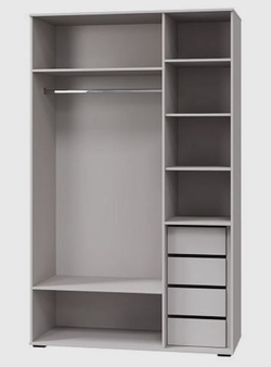 КАШЕМИР Шкаф с 3х дв. (ш1352*г577*в2213мм), Кашемир/Сантьяго