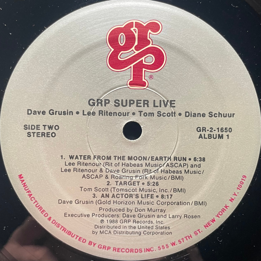 Dave Grusin, Lee Ritenour, Chick Corea, Diane Schuur, Tom Scott - GRP Super Live 2LP (США 1988г.)