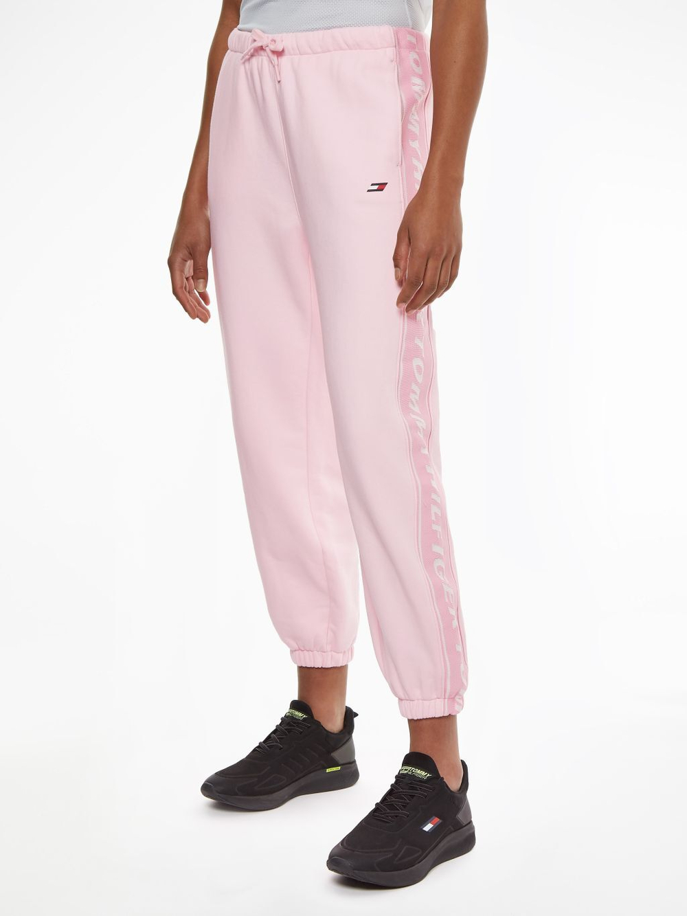 Женские теннисные брюки Tommy Hilfiger Relaxed Branded Sweatpant - Розовый