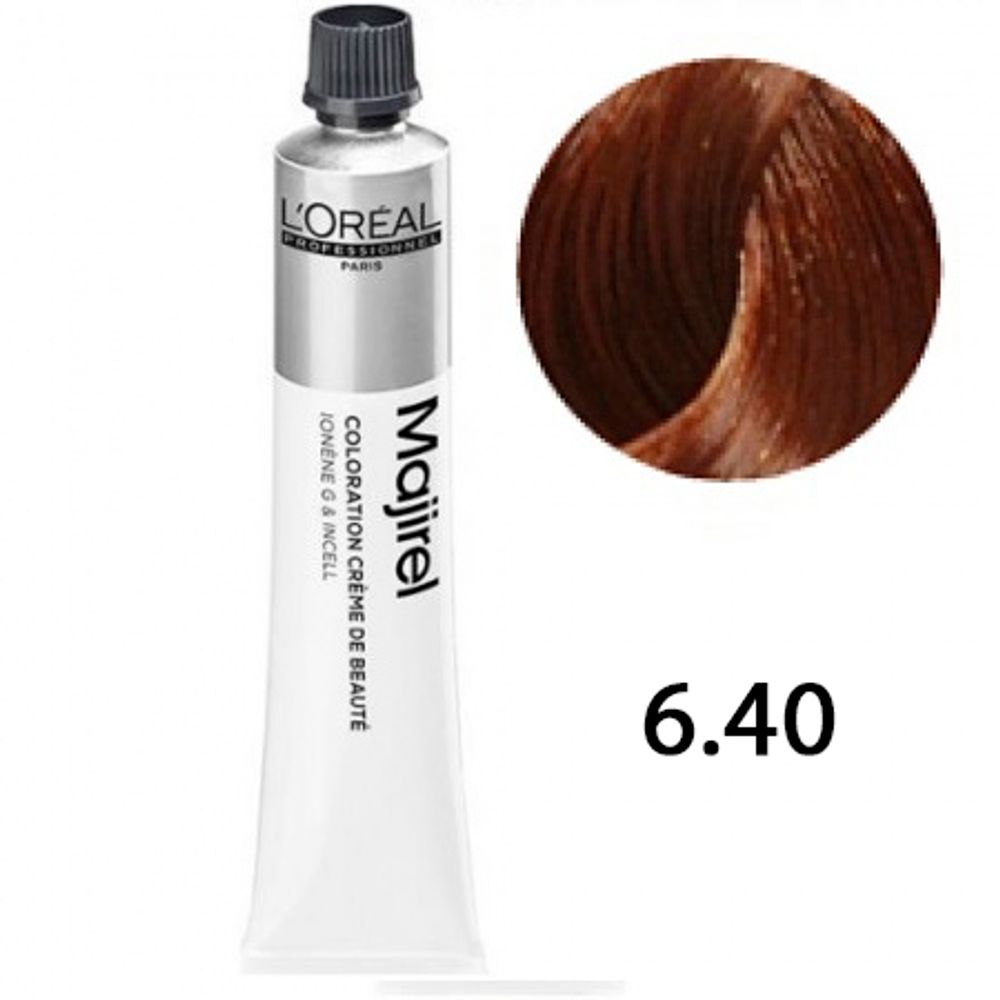 L'Oreal Professionnel Majirel 6.40 Темный блондин интенсивный медный 50мл