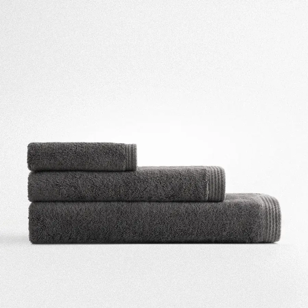 Полотенце из органического хлопка Pure Cotton 50х90 темно-серый