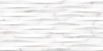 Настенная плитка ALMA Ceramica TWU09GRG017 Grigio 50x24.9 белая глянцевая под камень / полосы