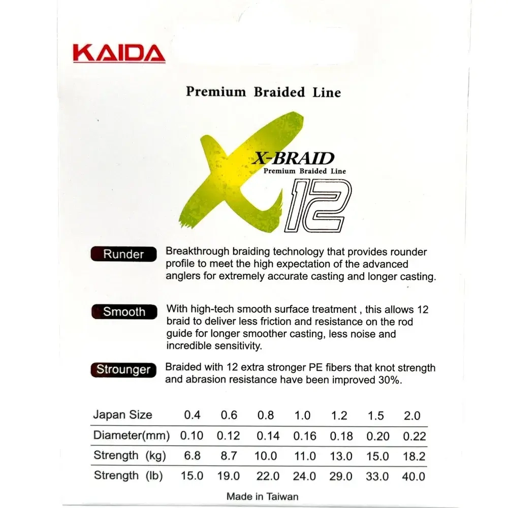 Плетенка KAIDA X12 BRAID (150м)