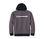 Худи Men's Kickstart Pullover Hoodie - Colorblock - Harley Black & Blackened Pearl Harley-Davidson