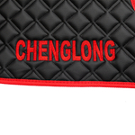 Ковры CHENGLONG (экокожа, черный, красный кант, красная вышивка)