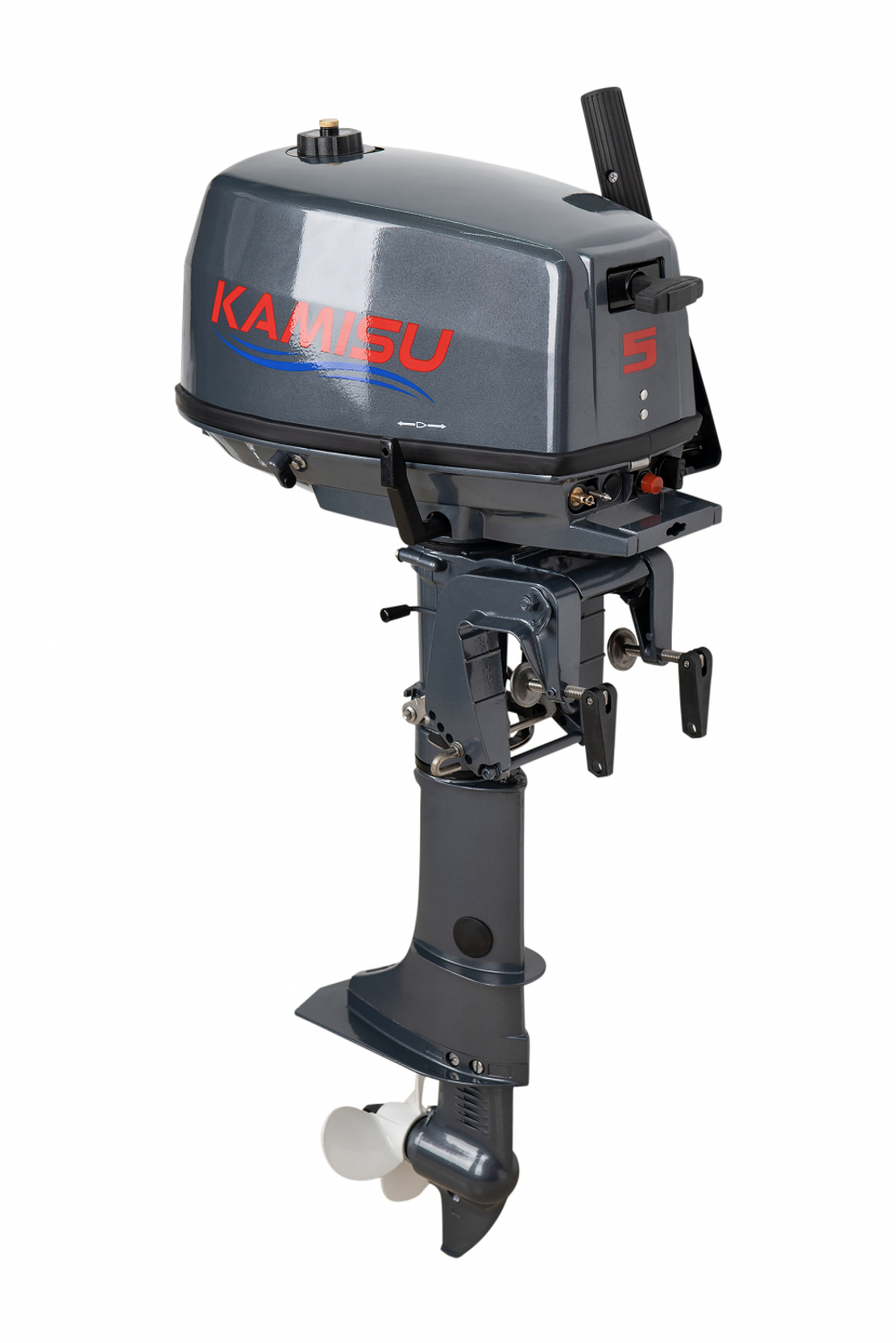 Ривьера-3600 НДНД Компакт серый-черный + KAMISU T 5 BMS (комплект лодка + мотор)