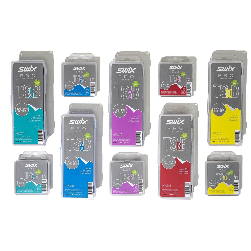 Парафин SWIX TS10B Black, 0°C/+10°C, 40g