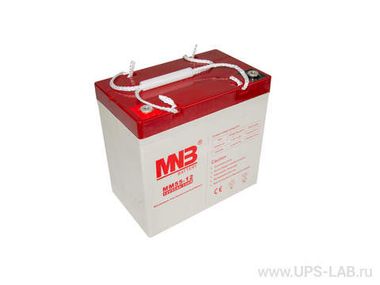 Аккумулятор для ИБП MNB MM 55-12 (12V 55Ah / 12В 55Ач) - фотография