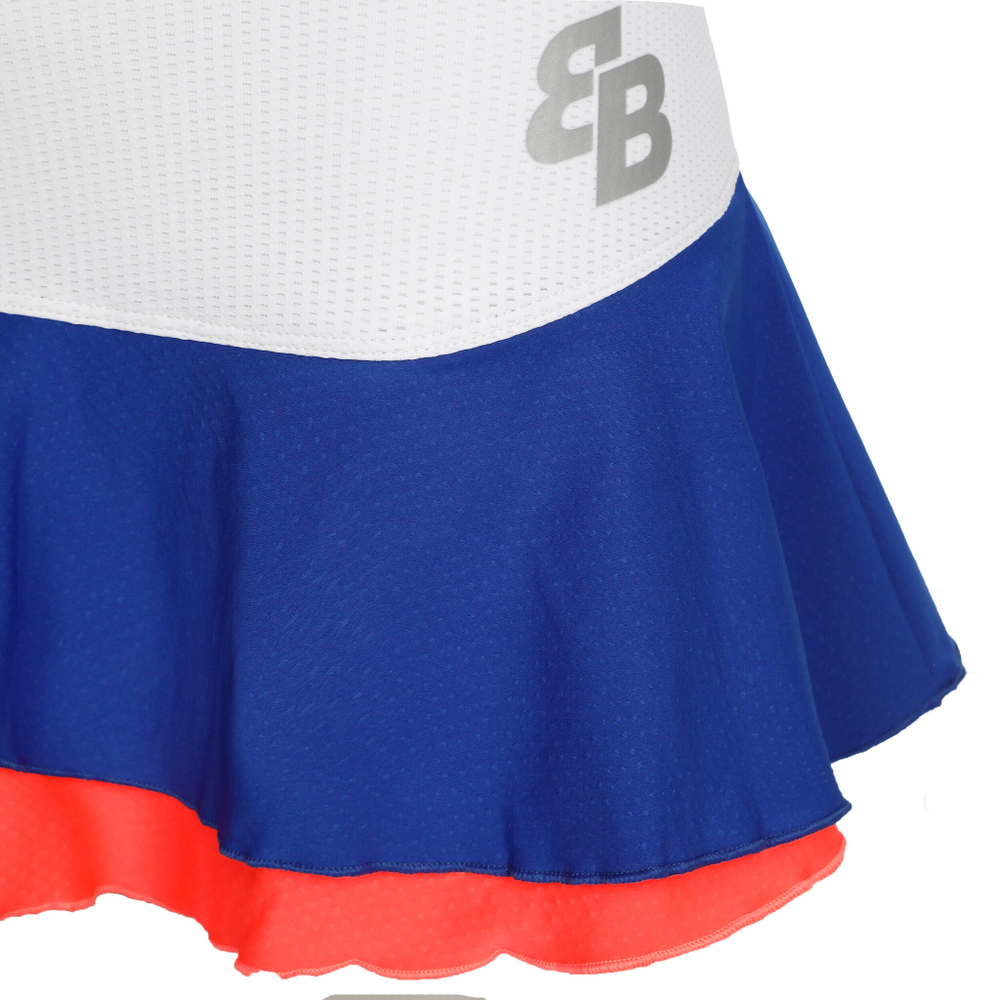 Женская теннисная юбка BB by Belen Berbel Fosil Skirt Women - Blue, Coral