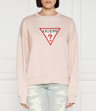Худи Guess Jeans - пудро-розовый(W4YQ00 KC811)