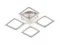 Люстра потолочная светодиодная Rilon 2502/4 WHITE, 72 Вт, белая