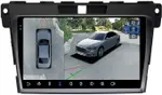 Магнитола для Mazda CX-7 2006-2012 - FarCar BX097M-360 монитор 9.5" 2K QLED на Android 13, Быстрая, CarPlay, 4G SIM-слот, 4 камеры в комплекте
