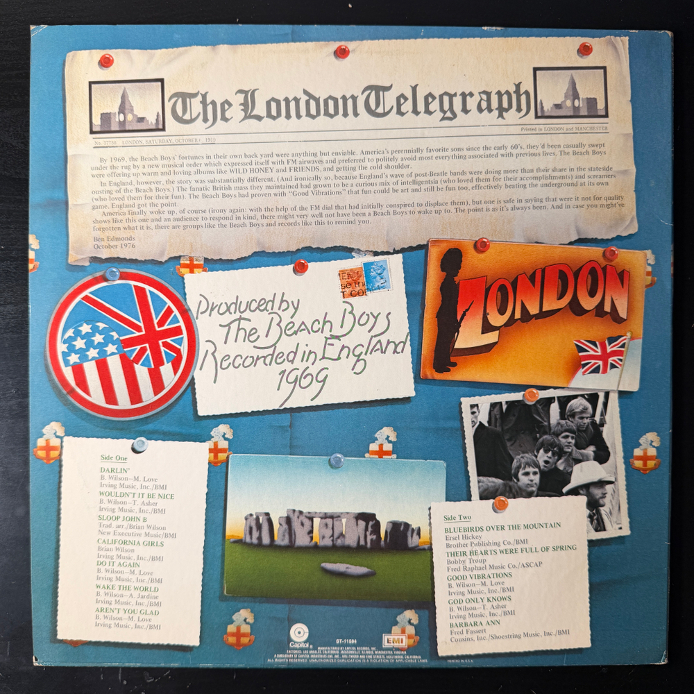 The Beach Boys ‎– Beach Boys '69: The Beach Boys Live In London (США 1976г.)
